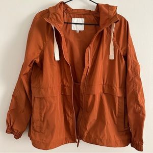 Madewell Burnt Orange Rain Utility Jacket Coat